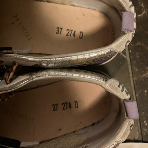 GGDB midstars 37/38/39 purple glitter w/ leopard laces - Picture 5 of 7